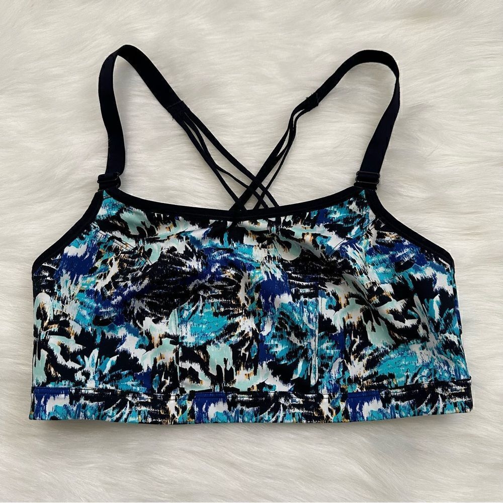 LIVI Active Wicking Low Impact No-Wire Strappy Sports Bra Lane Bryant,Size 14/16